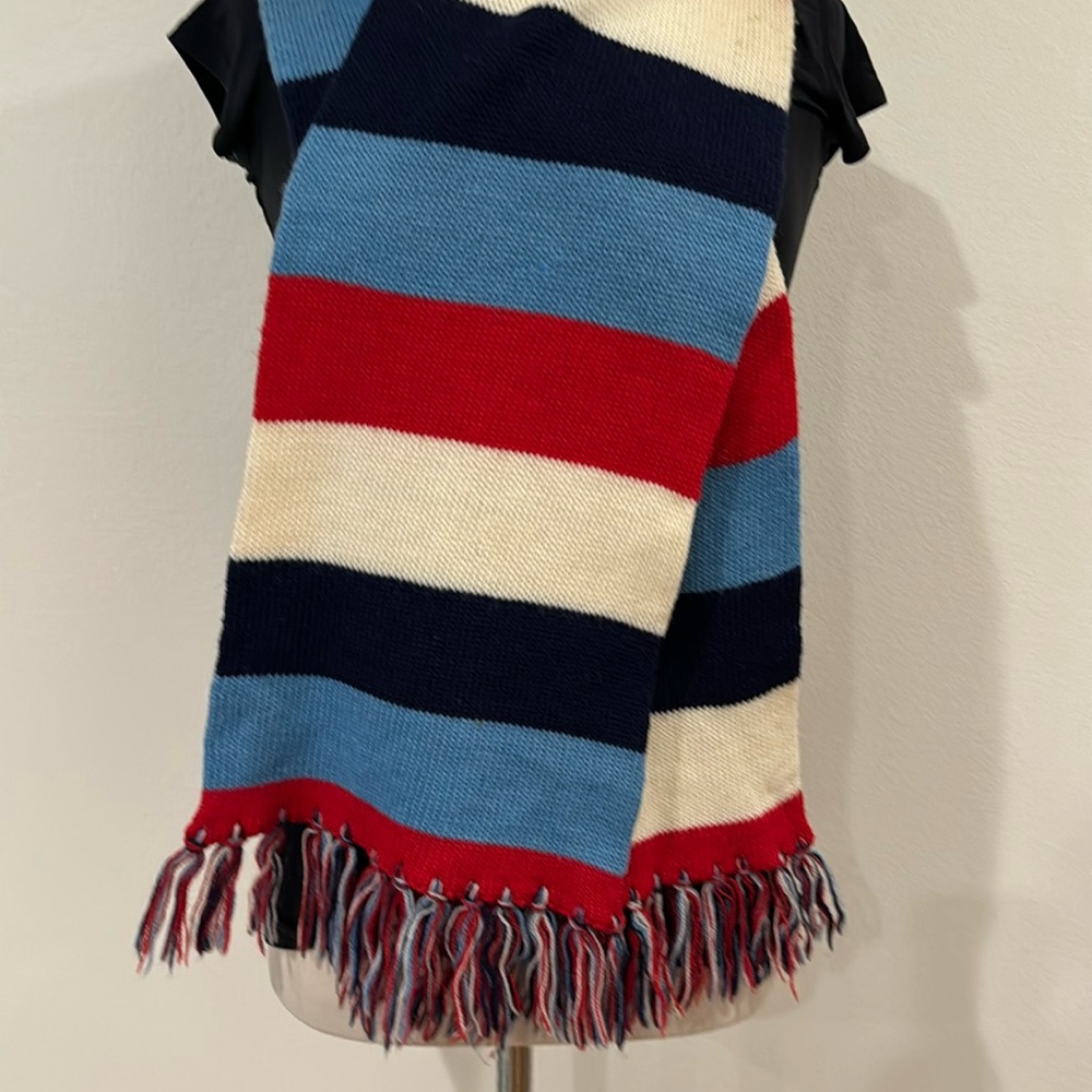 Brooks Brothers Double Faced Wool Scarf Vintage Classic Mens Womens 60" Long